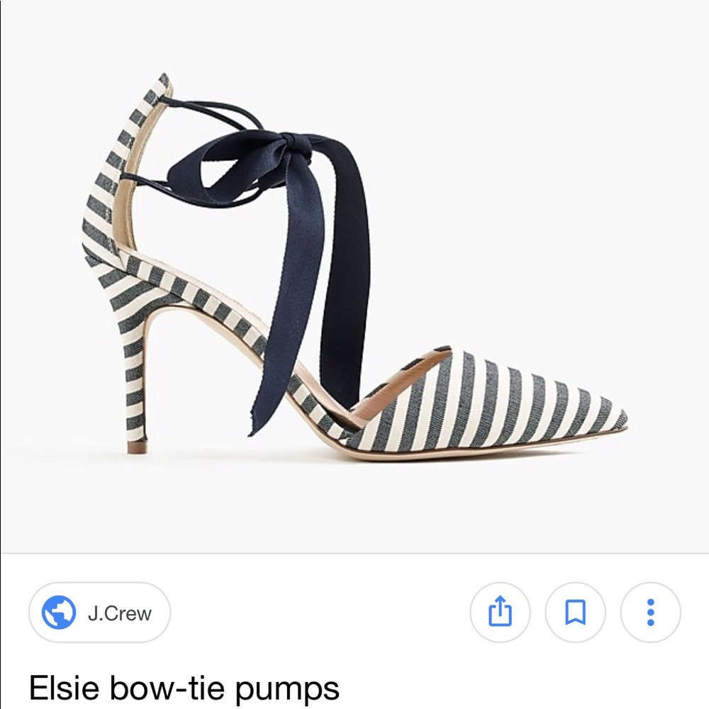 J. CREW SZ9 Elsie Bow-tie pumps